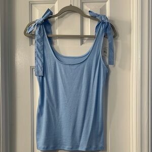 a new day Light Blue Tank Top with Bow Straps